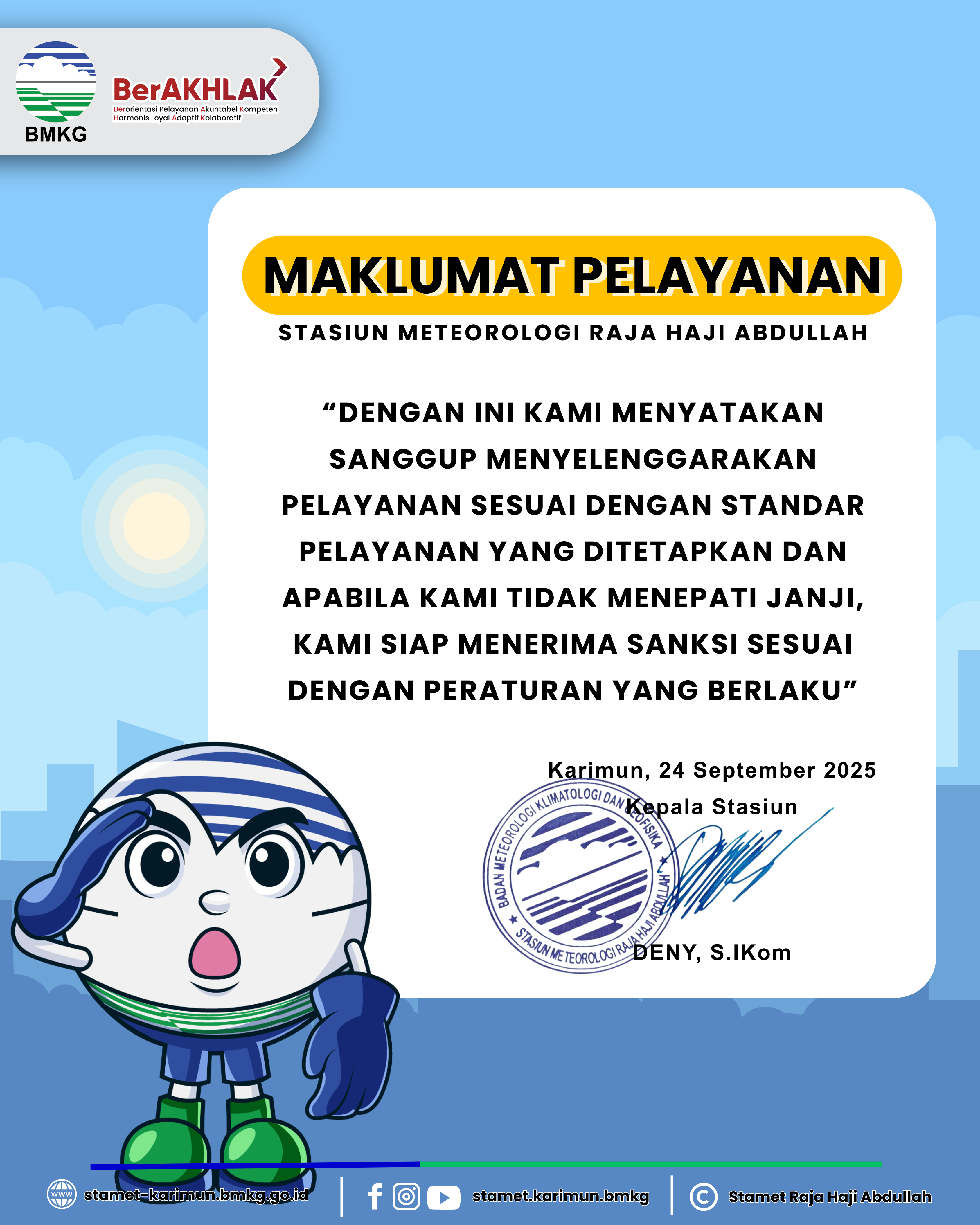Maklumat Pelayanan BMKG