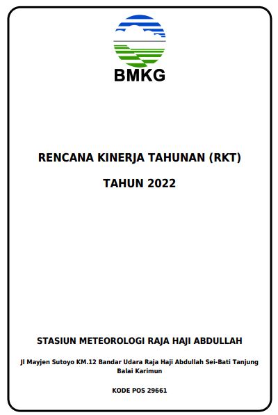 Rancangan Kinerja Tahunan (RKT) 2022